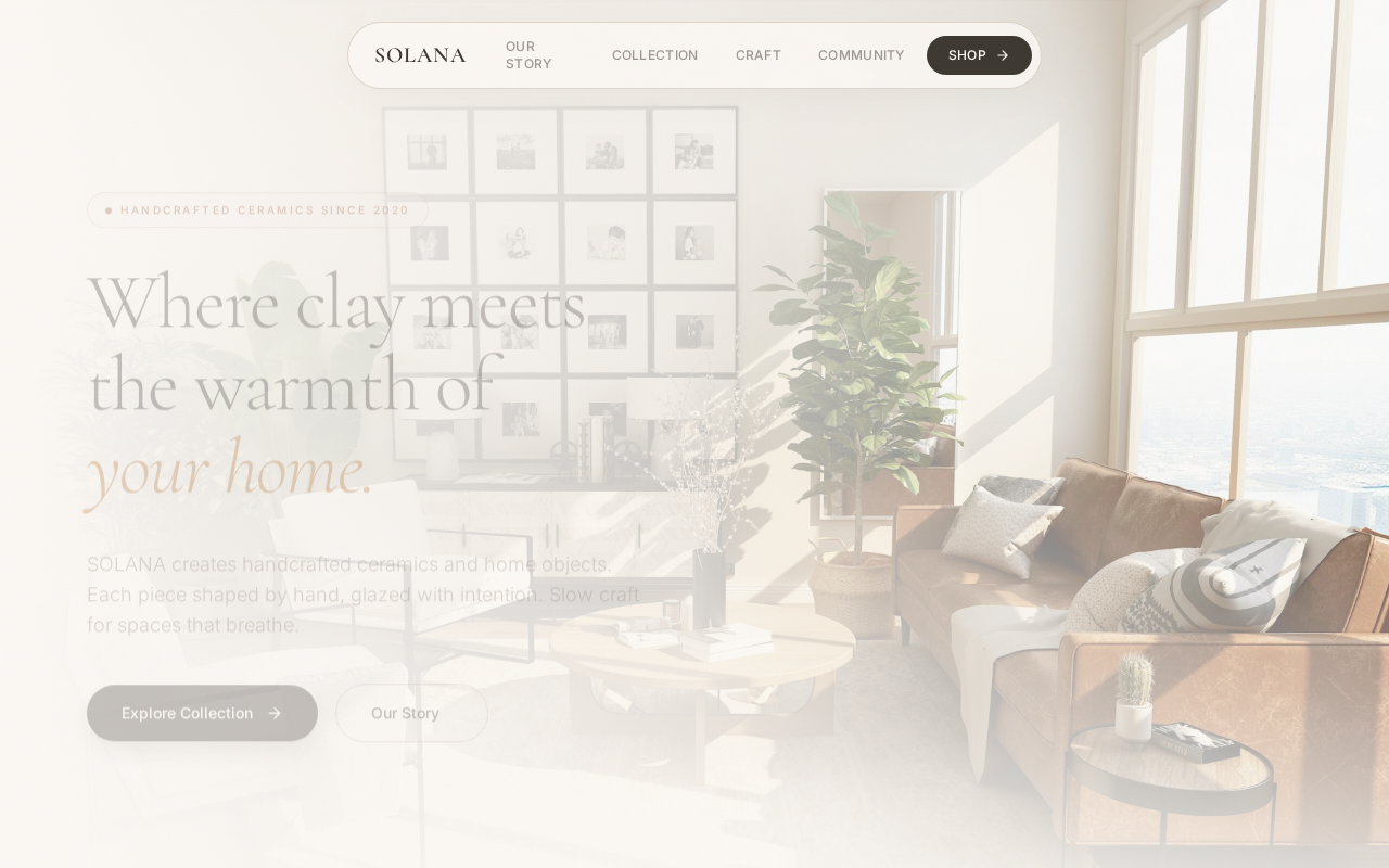 SOLANA website screenshot
